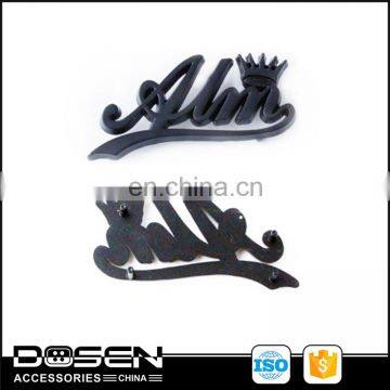 Clothing Metal Letter Logo Small Zamak Label Designer Metal Labels And Tags For Handbag Garment Purse Wallet