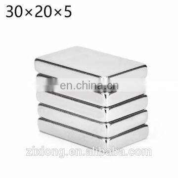30mm x 20mm x 5mm N35 Rare Earth Block Magnet Super Strong Powerful Neodymium Magnet