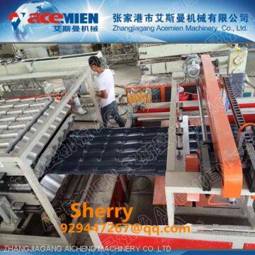 Plastic Pvc Asa Pmma Glazed Roof Tile Roofing Sheet Making Machine Production Make Machine Plastic Recycling Machinery photo-4