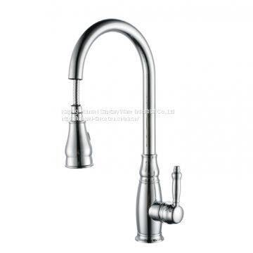 New Style Pull Out Kitchen Faucet Modern Shower And Subble Water Ways Kitchen Tap photo-2