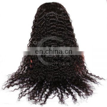 ashion accessory wholesale virgin brazilian hair deep wave grade 5a beautiful full front lace wig