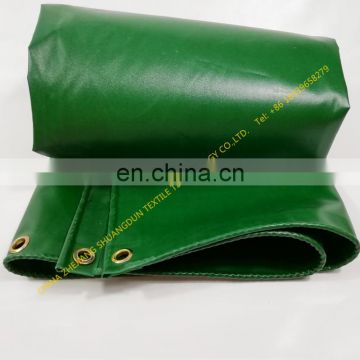 Rainproof canvas waterproof tarpaulin cover cargo tarpaulin green blue PVC coated fabric