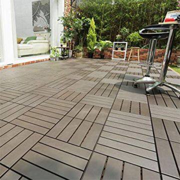 3D Deep Embossing WPC Decking Outdoor Or Flooring Kempas Decking