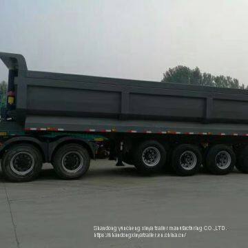 Aggregate 45cbm 80 Tons 4 Axles U-Shape Dump Truck Trailers /Tipper Semi Trailer