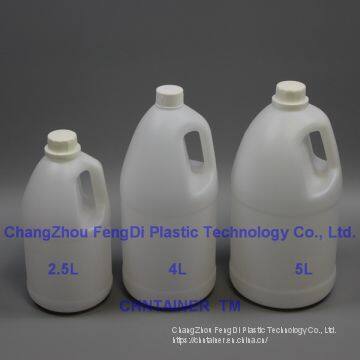 Round Plastic Bottles With Handle 5 Litres for Detergents photo-5