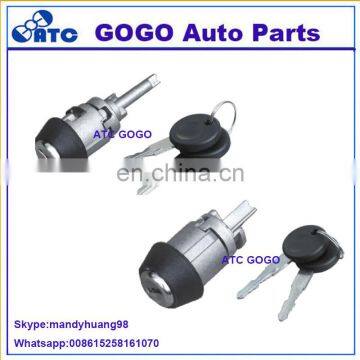 GOGO auto parts Germany IGNITION SWITCH LOCK CYLINDER W/ KEYS for vw golf JETTA SANTANA KAEFER BETTLE