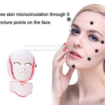 Photon Therapy 7 Color Ergonomic Pdt Light Beauty Face Led Lift Mask