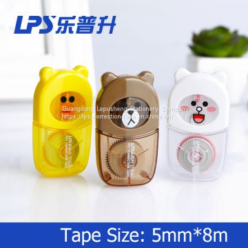 Cartoon Shape Cute Correction Tape Bear Student Stationery Brand New Correction Supplies Items