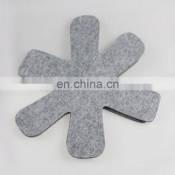 Promotional Flower design Felt Pot and Pan Protectors pad