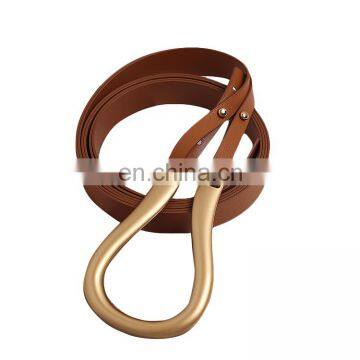 TWOTWINSTYLE Women's PU Leather Belts Hit Color Adjustable Novelty Double Fashion Casual photo-6