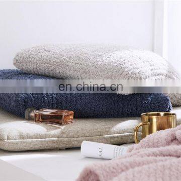 Barefoot Dreams Super Soft Zero Defect 100% Polyester Micro Feather Yarn Knit Bedcover Blanket Pillow Case Set Cushion Cover photo-3
