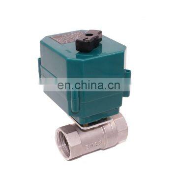DN50 2 Inch DC12VDC24v AC110V Stainless Steel Material Electric Actuated Ball Valve photo-3
