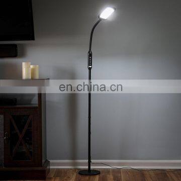 Top quality led floor light lamp modern with timer for home office task reading