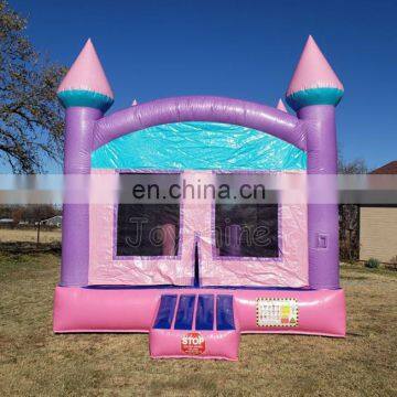 Pink and Purple Sparkling Princess Bounce House For Kids Birthday Party photo-2
