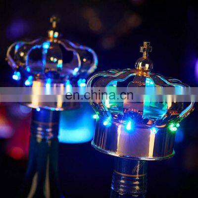 modern design Nightclub bar led lighting up  crown Champagne bottle sparklers