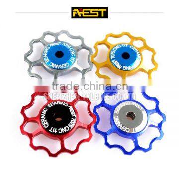 full CNC made bicycle AEST ceramic jockey wheel