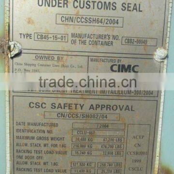 Used Shipping Container 20gp 40gp 40hc for Sale photo-6