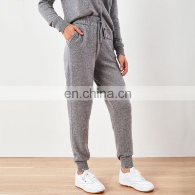 Women Mongolian Cashmere Lounge Sweatpants with Drawstring