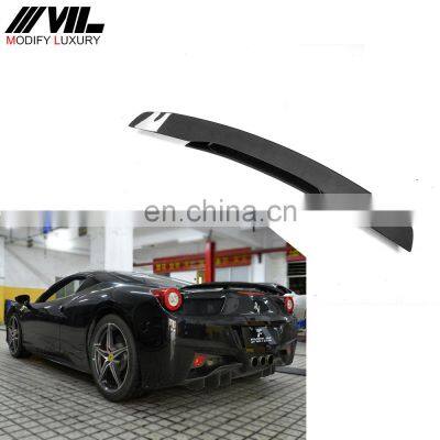 458 Italia Carbon Fiber Car Rear Spoiler for Ferrari 458 Coupe 2-Door 11-13