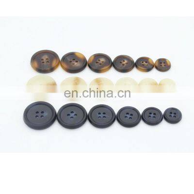 Wear Resistant Widely Used Classic Custom Resin Plastic 4 Holes Buttons