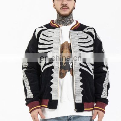 Fashion Men Wholesale Embroidered jacket bomber jacket custom jacket