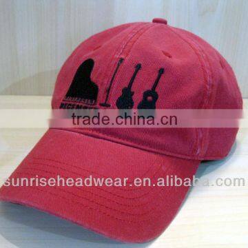 custom high quality stone washed baseball caps
