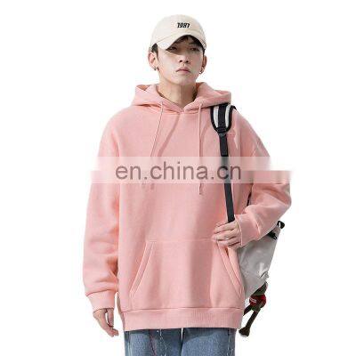 Factory direct sale autumn new style hooded drawstring Korean fashion youth pure color  brand hooded couple sweater