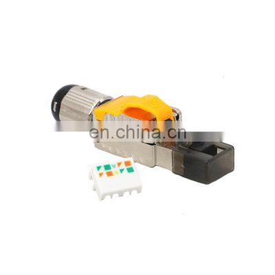 MT-5058 Toolless Waterproof Network FTP STP Shielded cat8 connector modular rj45 8p8c plug modular plug