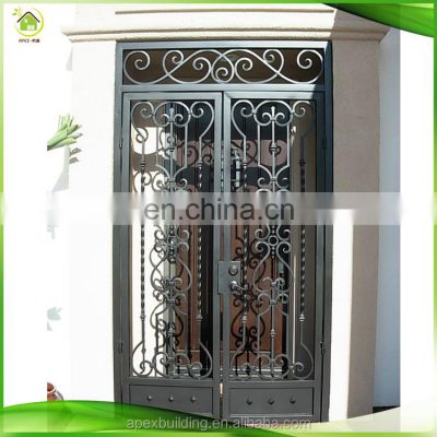 wrought iron pipe single door design hardware