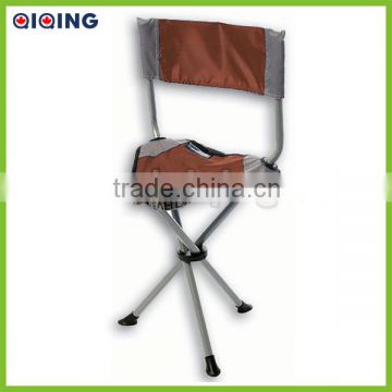 Three legged folding stool with backrest HQ-6004B