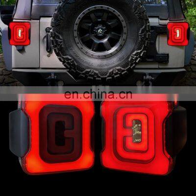 LED Tail Lights  For Jeep Wrangler JK With Turn Signal Brake Function Factory US Warehouse