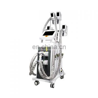 Four Cryo Handles Fat Reduction Cryolipolysis Machine For Body Slimming Double Chin Removal with Cavitation RF System