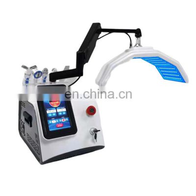 Multifunctional ice hammer RF face lifting deep cleaning PDT light therapy skin care machine with spray gun