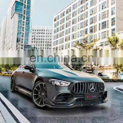 Runde Carbon Fiber For Mercedes-Benz AMG GT50 TAKD Style Body Kit Front Lip Side Skirt Rear Lip Top Wing Spoiler Rear Wind Knife