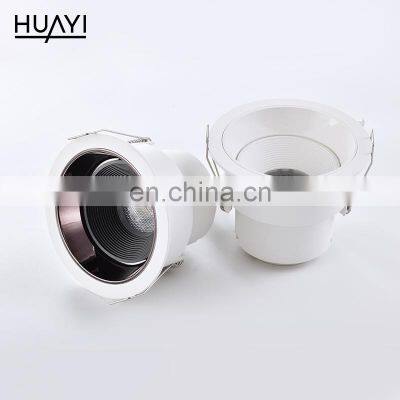 HUAYI China Manufacturer White Color Pc Dimming 6w Indoor Living Room Shop Recessed Mounted Led Spotlight photo-3