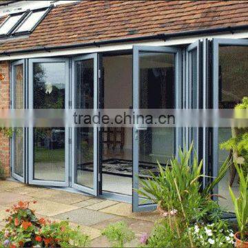 Aluminium accordion folding doors