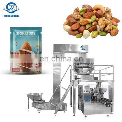 Automatic Nut Pouch Food Doypack Multihead Weighing Weigher Premade Bag Granule Packing Doy Multi-Function Packaging Machines