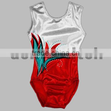 mystique lycra Leotard. Gymnastic leotard with rhinestone