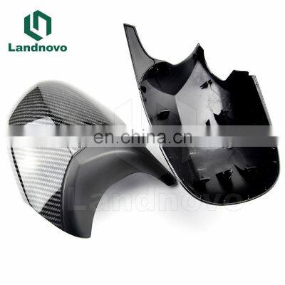 Landnovo Car Mirror Cover Gloss Black Rear View Mirror cover For BMW E90 E81 E92 E87 horns style mirror cover