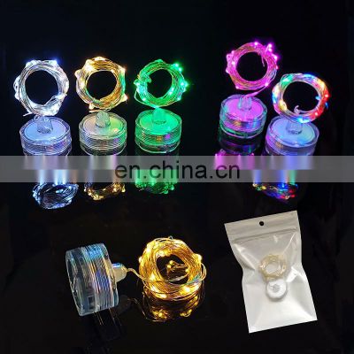 Battery Operated String Led Submersible Light Underwater Night Lamp For Vase Bottle Fish Tank Aquarium Light Party Decoration