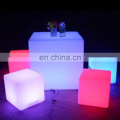 Hot Sales ! led furniture! LED cube Chair 40*40*40CM Hot bar stool LED lighting furniture