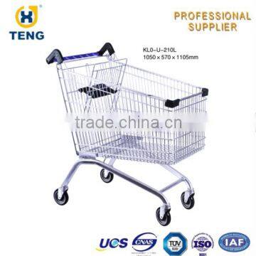EU Style 180L Unfolding Mesh Supermarket Rolley photo-5