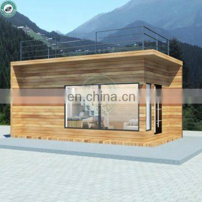 20ft 40ft Detachable Container Cabin Loft House Tiny House for Living Collapsible Container Home with Wood Cladding