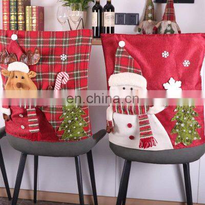 Christmas Decoration Folding Colors Wholesale Printing Party Events Luxury Wedding Dining Room Cover Chair