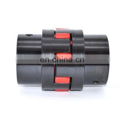 Stainless steel or aluminum flexible claw coupling with keyway and cross shaft coupling manufactured by China strength factory