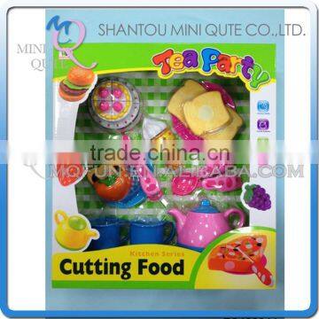 MINI QUTE Pretend Preschool Tea Cutting food fruit Vegetable kitchen play house set learning educational toy NO.ZQ133944