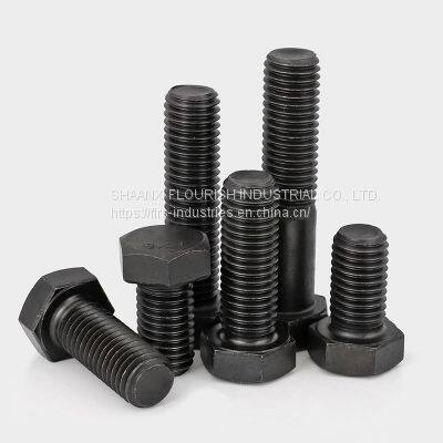 Class 12.9 Left Hand / Reverse Threaded Hex Head Screws Extreme Strength Black Metric