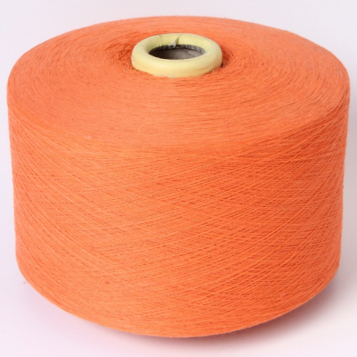 Gloves Yarn Poly Cotton Yarn Ne6s/1 orange color yarn