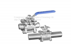 3 piece lengthening butt welding ball valve