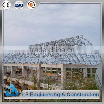 Metal steel space truss structure for swimming pool roof